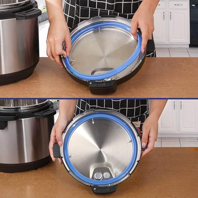 3 Pack Sealing Ring 3Qt for Instant Pot Sealing Rings 3 Qt Insta Pot, with 3 Float Valve Caps, Food-grade Silicone Instant Pot 3 Qt Sealing Ring, for instapot 3Qt, Red, Clear, Blue, Green