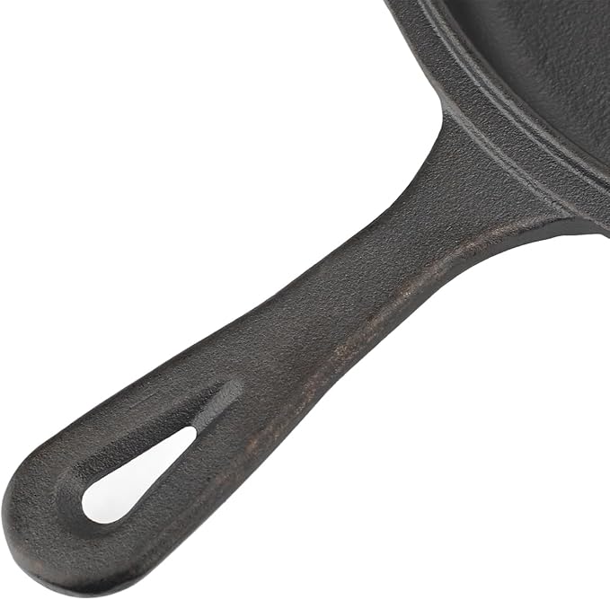 2 Piece Set Cast Iron Skillet, Even Heating & Non Stick Cast Iron Frying Pan for Home Kitchen