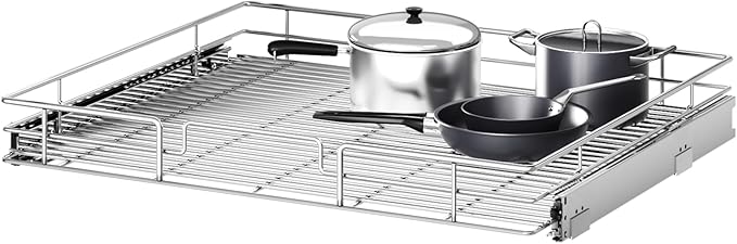 Pull Out Cabinet Organizer 31½" W x 21½" D, Heavy Duty Cabinet Pull Out Shelves, Slide Out Drawers Organization for Kitchen Cabinets Bathroom