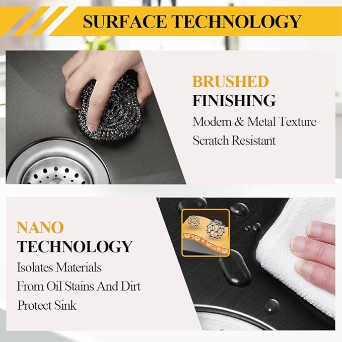 30x19 In Black Kitchen Sink Workstation - Undermount Stainless Steel Single Bowl Drop In Modern Workstation Sink Come With SS Grid,Drying Rack,Cutting Board,Utensil Rest And Drain Assembly