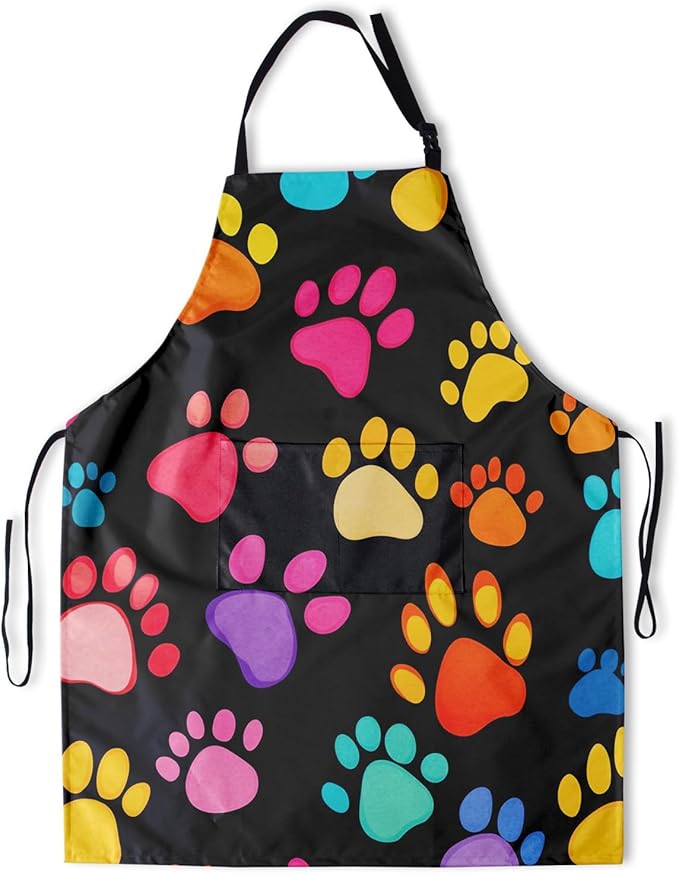Funny Animal Apron with 2 Pockets Waterproof for Men Women Kitchen Garden Decor