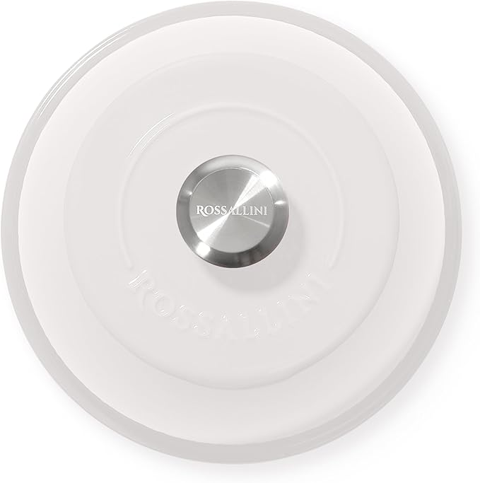 Signature Enameled Cast Iron Sourdough Bread Oven | Non-Stick with Tight Fitting Lid for Perfect Baking and Bread Making | 6QT Round Oven With Lid [White]