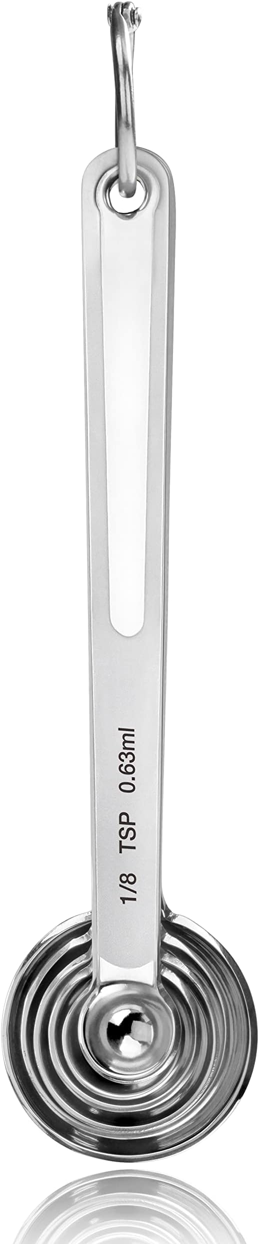 New Star Foodservice 43112 Stainless Steel 18/8 Measuring Spoons, Set of 6