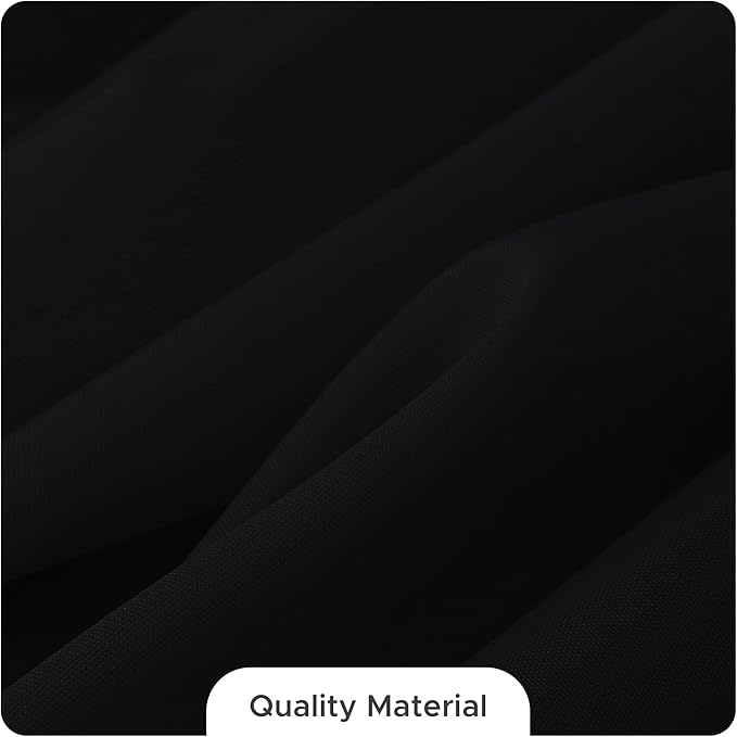 Fitable 8 Pack Table Cloth Rectangle Table: Stain and Wrinkle Resistant Tablecloth Rectangular, Washable Polyester Tablecloths for Wedding Party Dining Banquet Event Catering(Black, 70x120 Inch)