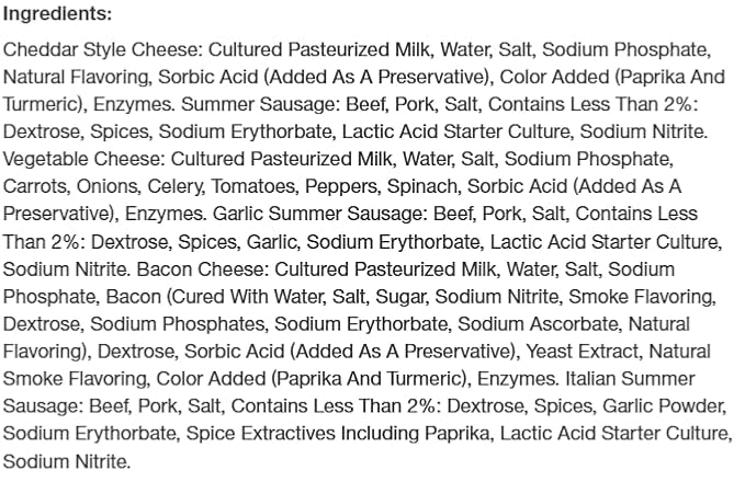 The Wisconsin Cheeseman 6-Piece Meat & Cheese Collection – Summer Sausage Meats and Cheeses Gift Basket for Adults, Women & Men – Holiday Charcuterie Board, Thank You Gifts