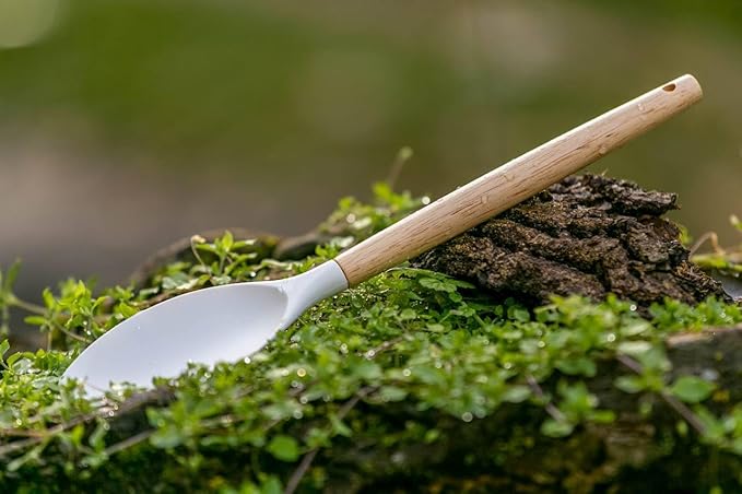 Silicone Kitchen Utensil Set - 11 pcs Heat Resistant Non-Stick Cooking Tools with Wooden Handles