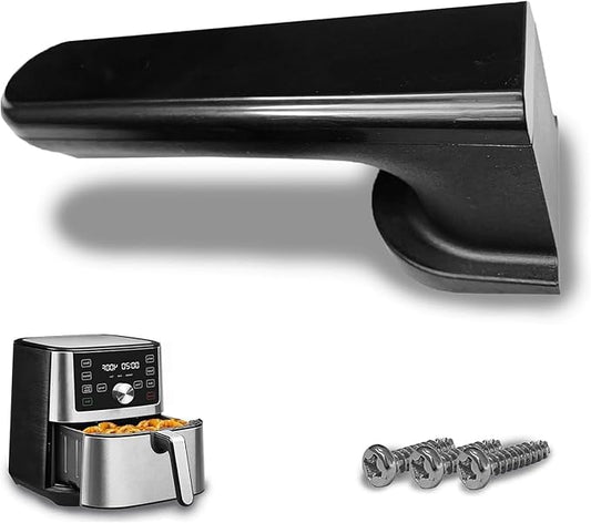 Air Fryer Handle for Instants Vortex Plus 6QT/5.7QT Air Fryers, Premium Air Fryer Replacement Handle for Instants 6QT Air Fryer, Ergonomic Design, Dishwasher Safe, Large, Black