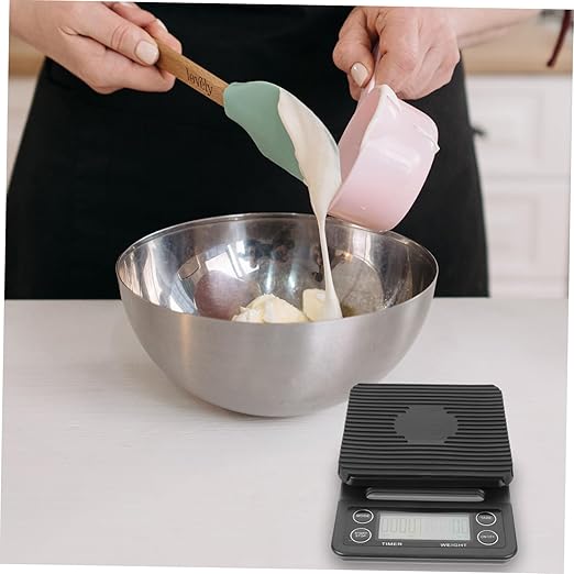 Multifunctional Kitchen Electronic Scale Precision Digital Coffee Timer Counter with Backlight LCD for Brewing and Baking