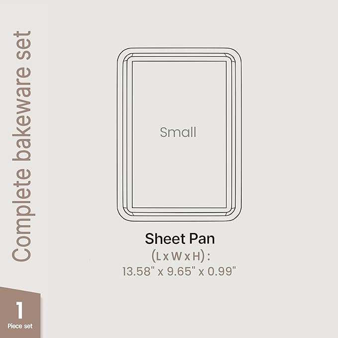 BAKKEN Kitchen Baking Pans - Nonstick White Coating, 13.58’’ × 9.65’’ Commercial Grade Carbon Steel Cookie Sheet, Diamond Texture Bottom, PFOA, PFOS, PTFE Free, Oven Safe Tray (450°F), White Marble