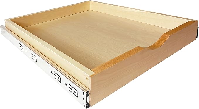 Pull Out Drawers for Cabinet Wood Slide Out Cabinet Organizer and Storage Cabinet Kitchen Drawers Slide Out Shelves Pull Out Shelves in Kitchen Pantry Bathroom with Soft Close 15"W x 22"D x 3"H