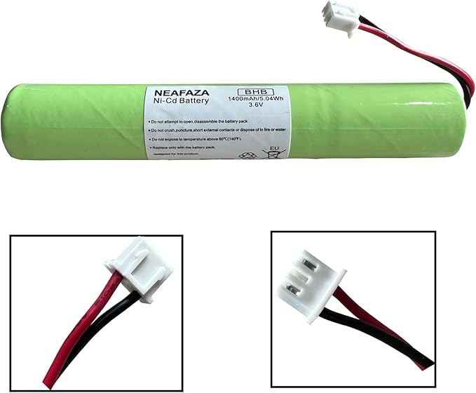 3.6V 1400mAh Ni-Cd Battery Replacement Compatible with Hurricane Spin Brush Scrubber Mop Cleaner Spin-Scrubber (1 Pack)