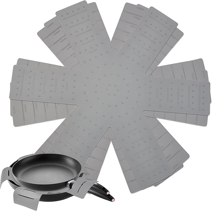 Pot and Pan Protectors for Stacking, Pot Pan Separators Cookware Protector 3 Pack, Dividers Anti-Slip Foldable for Multiple Sizes Pots and Pans Avoid to Scratching or Marring
