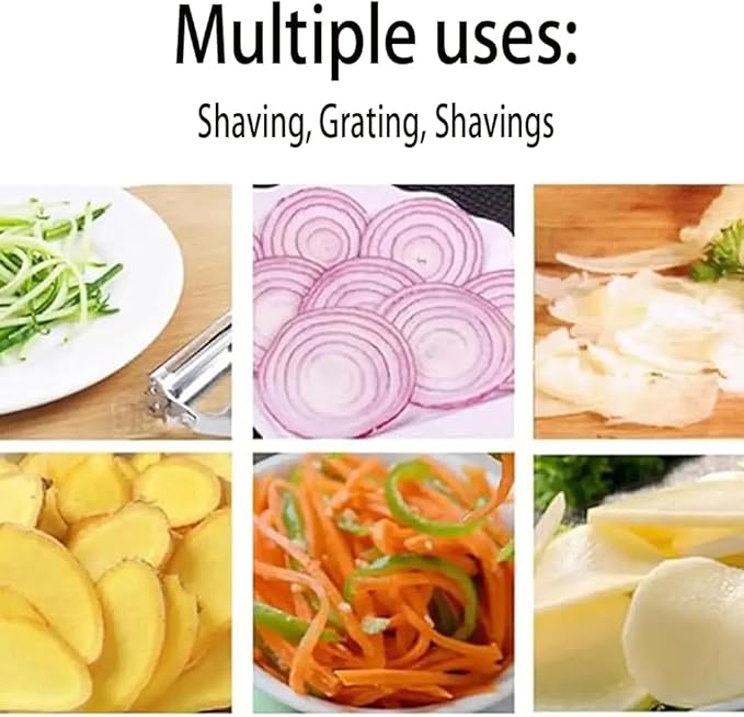 Pelador Multifuncional 2-En-1, Multifunctional Kitchenware Set, Stainless Steel Vegetable Peeler, Fruit and vegetable peeler (1Pcs)