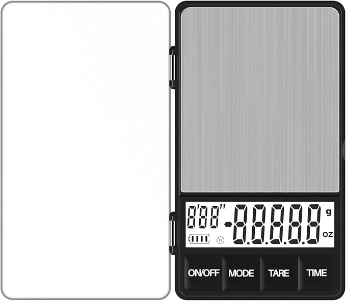 MAXUS Espresso Scale with Timer 1000g/0.1g Drip Coffee Scale, Small and Handy Barista Scale, Brew Drip Tray Coffee Scale, Backlit LCD for Fast and Accurate Reading, Convenient Digital Pocket Scale