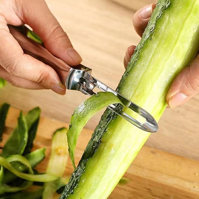 Stainless Steel Rotary Peeler Multi-function Peeling Knife, Potato Carrot Hand Peeler Food Fruit Vegetable Cutter Kitchen Tools, Vegetable Grater Melon Planer for Home Kitchen Outdoor, Peelers