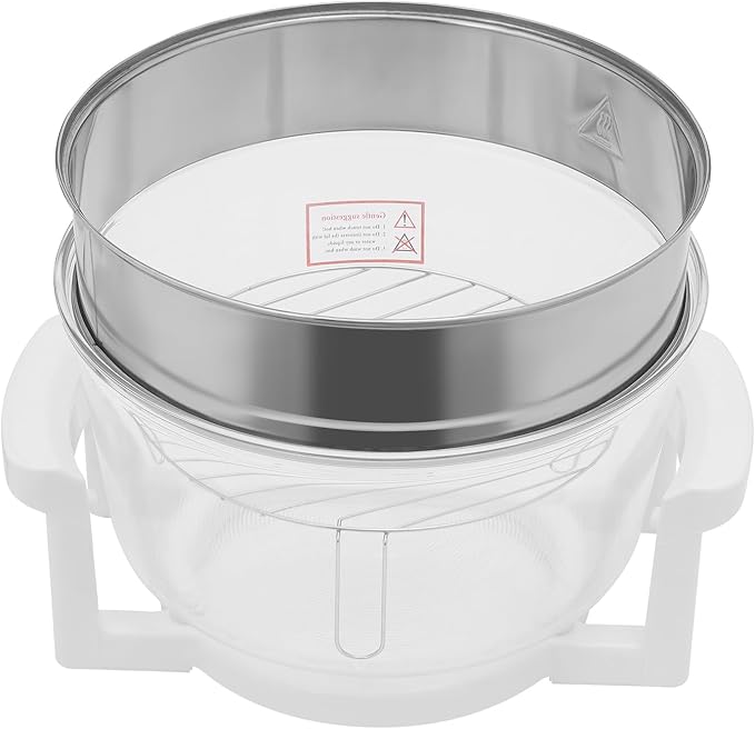 18QT Turbo Air Fryer Oven, Electric Convection Oven Roaster Steamer, Large Countertop Air Fryer Toaster Oven with Glass, 360° Viewable for Family & Party, Steam, Bake and Gril,1200W