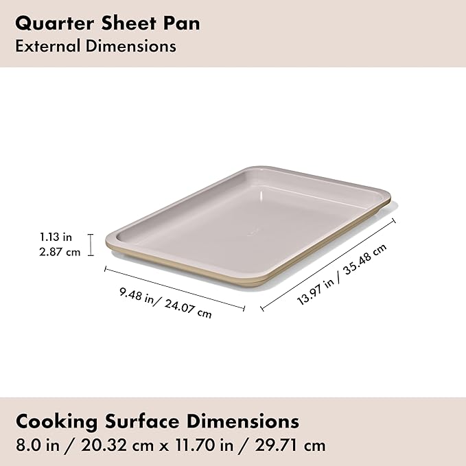 OXO Good Grips Non-Stick Pro Ceramic Coated Metal Bakeware 3-Piece Sheet Pan Set – Biscuit
