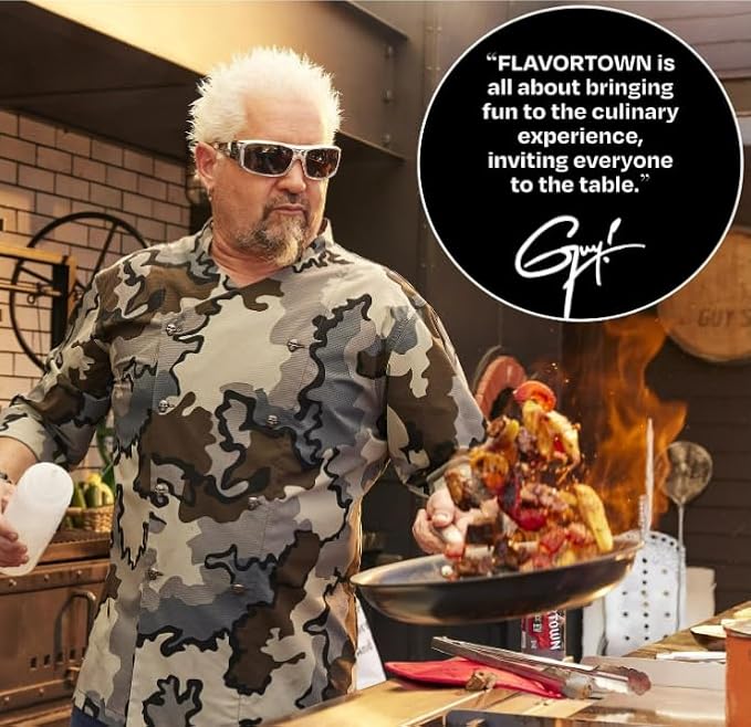 Guy Fieri's Flavortown Laser Titanium 2-Quart Sauce Pan with Lid - Non-stick Cookware Without PFAS, PTFE, or PFOA, 3x More Durable, Dishwasher Safe, Oven Safe