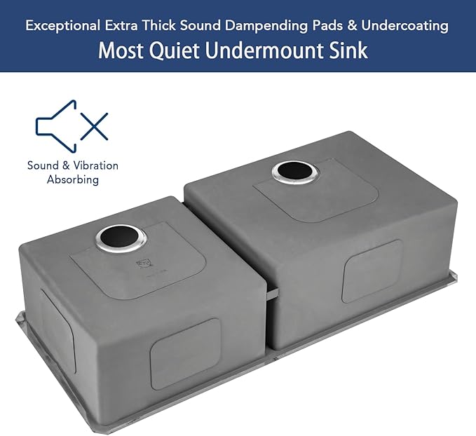 42 in. x 20 in. x 10 in. 16-Gauge Stainless Steel Undermount Triple Bowl Kitchen Sink with Strainers