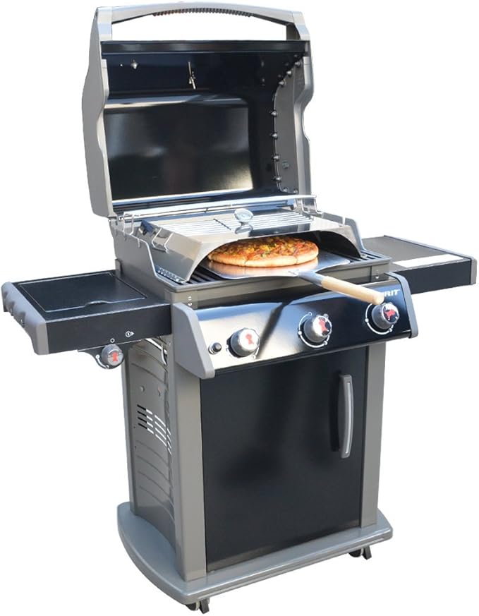 only fire 28" Long Metal Pizza Peel with Wooden Handle for Indoor & Outdoor Grill Oven, 13.5 x 16 inch Pizza Baking Spatula Paddle for Baking Bread Pie