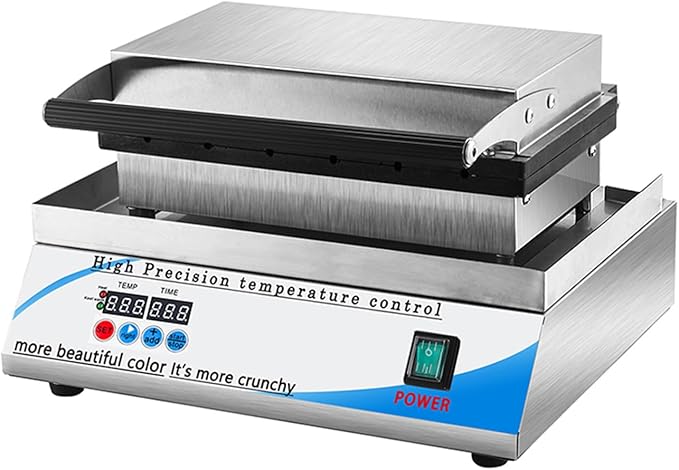 Electric Hotdog Waffle Maker Machine Corn Dog Maker 6 Slice Non-Stick Stainless Steel Waffle Baker Machine