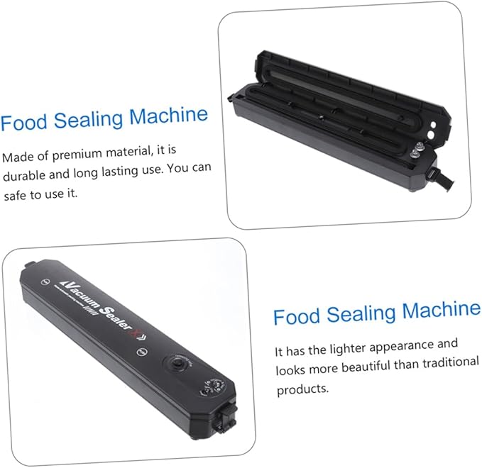 Healifty Automatic Vacuum Sealing Machine with Vacuum Bags Portable Kitchen Food Sealer for Home Use North America Plug Air Compression and Heat Sealing Tool for Fresh Food Preservation