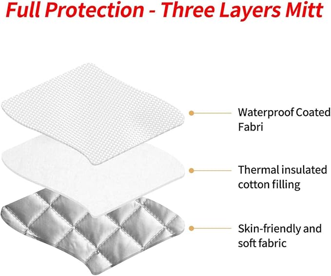 Oven Mitts Pot Holders Set 3 for Kitchen, Mandala Pattern Insulation Oven Gloves Heat Resistant Pot Pads Cook Essentials Accessories for BBQ Baking Cooking Kitchen Decor Gifts for Women