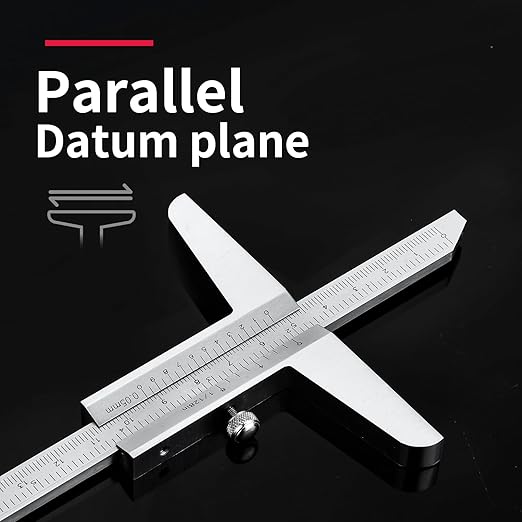 0-300mm Depth Vernier Caliper Micrometer Measuring Tool, 0.02mm Resolution,Carbonsteel Caliper Measuring Tool, DRINYOUNG (0-300/128in Depth Caliper)