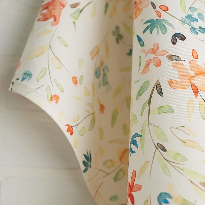 Maison d' Hermine Kitchen Towels Set of 2 100% Cotton 27.50" x 20" Reusable Cloth Tea Dish Towels Absorbent with Hanging Loop for Kitchen, Home, Dining, Cocktail Parties Spring/Summer (Colmar)