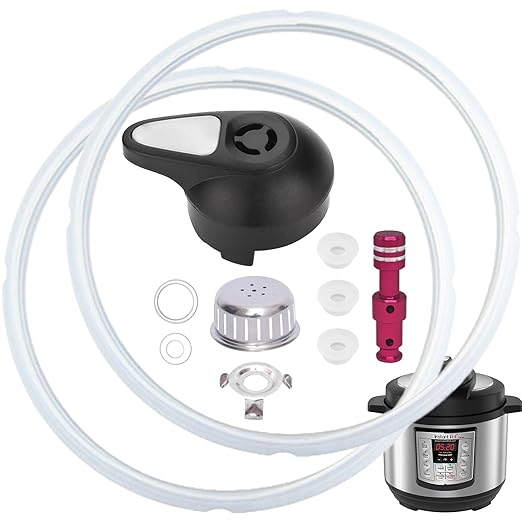 11 PCS Instant Pot Replacement Parts for Lux 8 QT, Instant Pot Accessories Include Sealing Ring, Steam Release Valve, Anti-Block Shield, Valve Sealing Ring, Float Valve and Gasket