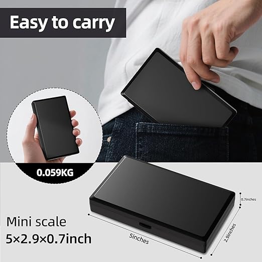 Gram Scale- 500g Ultra-Precise Digital Scale 0.01 Gram Accuracy for Jewelry, Diamonds, Gold & Silver, Portable Pocket Scale with LCD Display, Tare Function - Perfect for Jewelers & Collectors