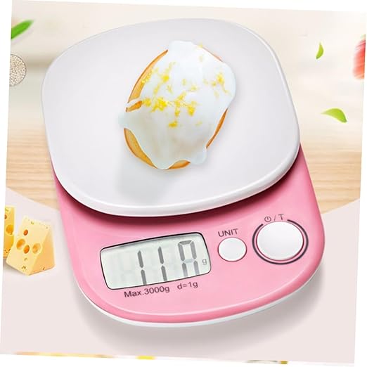 Mini Digital Kitchen Scale Precision Plastic Food Weight Scale Capacity Compact Multifunctional No Battery
