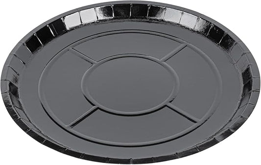 Restaurantware-Eco Pie 12 Inch Paper Pizza Trays, 50 Round Pizza Pans - Oven-Ready, Microwavable, Black Paper Pan For Individual Personal Pizzas, For Baking, Cooking, Bread, Meat, Or Pies