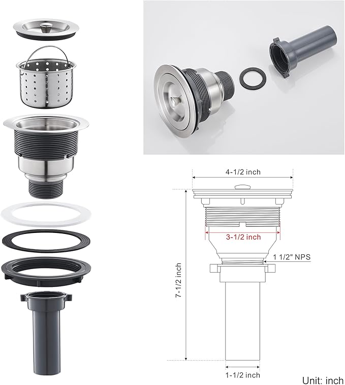 26 inch Drop-in Black Kitchen Sink Single Bowl, Topmount Kitchen Sink with Protective Bottom Grid, Overmount 304 Stainless Steel Kitchen Bar Sink Handmade with Basket Strainer, 26×18×9 inch