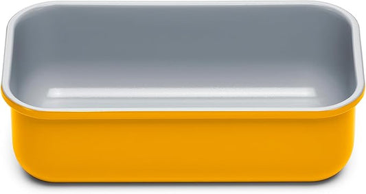 Caraway Non-Stick Ceramic 1 lb Loaf Pan - Naturally Slick Ceramic Coating - Non-Toxic, PTFE & PFOA Free - Perfect for Pound Cakes, Breads, & More - Marigold