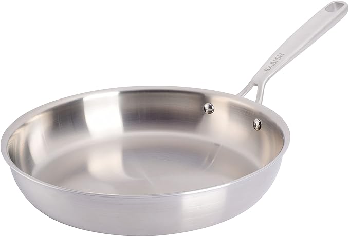Babish 10 Inch Stainless Steel Triply Professional Grade Fry Pan
