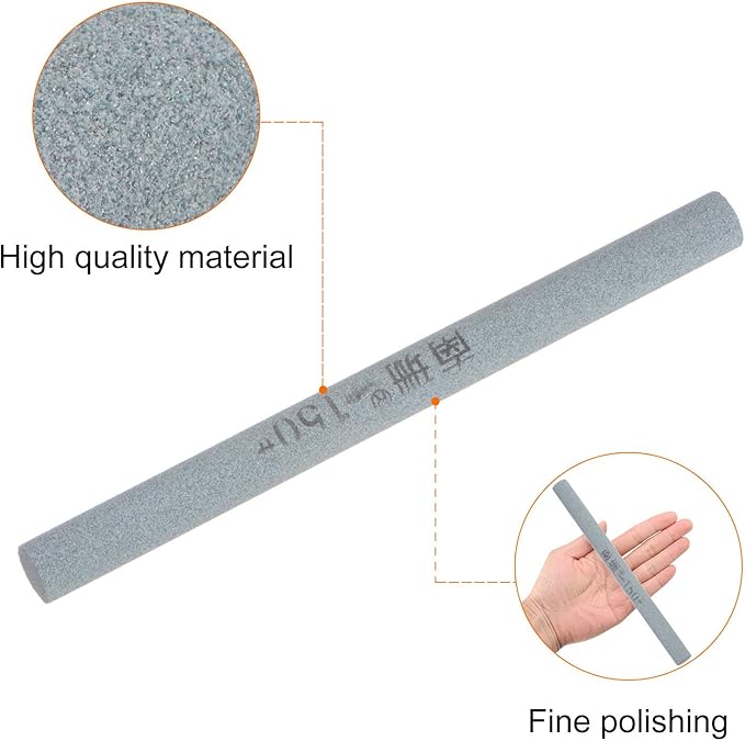HARFINGTON 4pcs Knife Sharpening Stone Set 150/800 Grit Cylinder Knife Sharpening Stone Sharpener Whetstone for Knives Scissors Kitchen Sharpen Tools