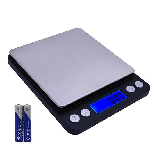 Gram Scale,Capacity 500g Accuracy 0.01g Mini Food Scales Digital Weight Grams and Oz,Small Kitchen High Precision for Espresso,Baking,Jewelry,Soap Making,Black