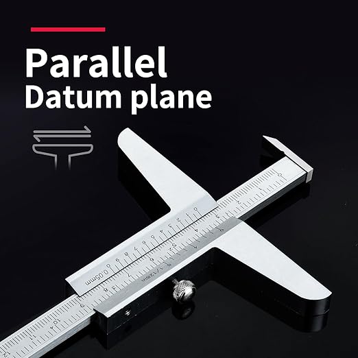 0-200mm Depth Gauge Vernier Caliper，Precision Measurement Tool，High-Strength CarbonSteel，DRINYOUNG（0-200/128in Depth Caliper with Hook）