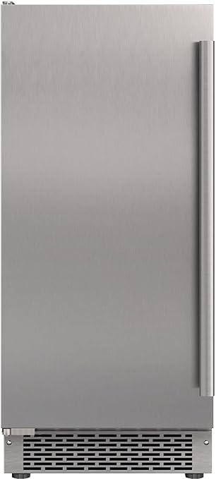Avallon AIMG151GSSILH 15 Inch Wide 26 Lbs. Built-in/Free Standing Ice Maker with 56 Lbs. Daily Ice Production and Wash Mode