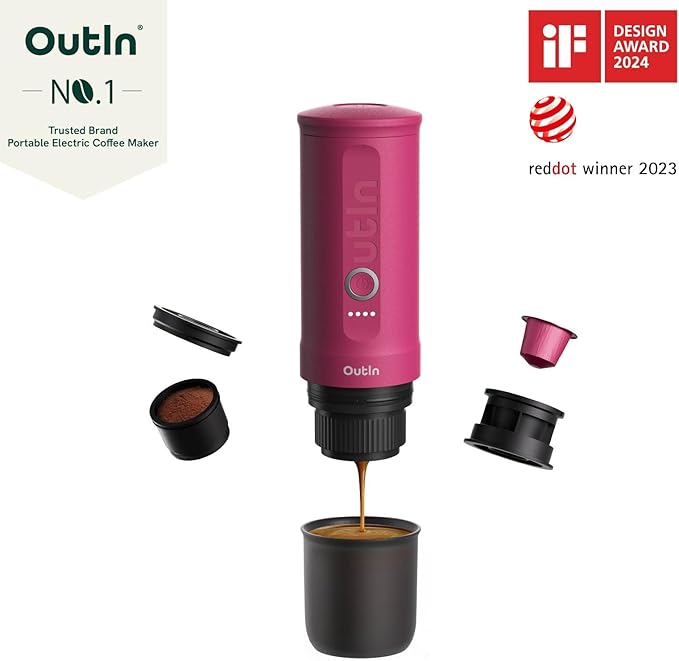OutIn Nano Portable Electric Espresso Machine with Carrying Bag