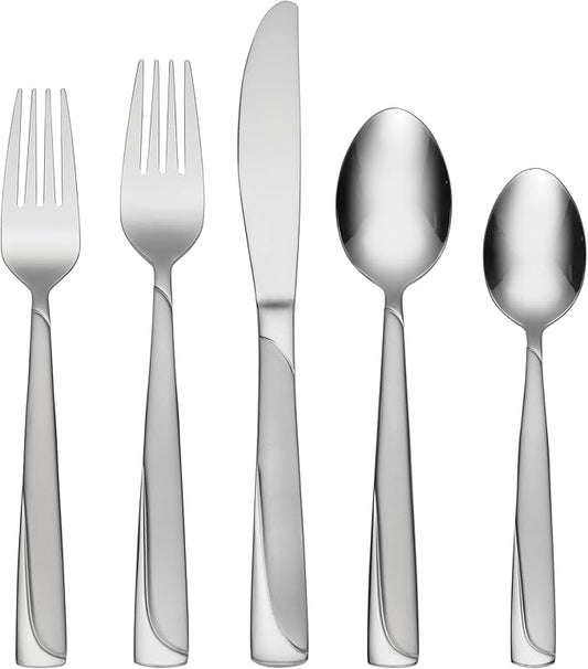Oneida H025074A Madeline 74 Piece Everyday Flatware Set, Service For 12