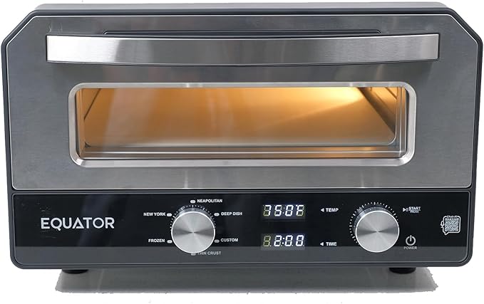Equator ELECTRIC PIZZA OVEN Multi Program w/Baking Stone Countertop 0.5cf 110V for Home