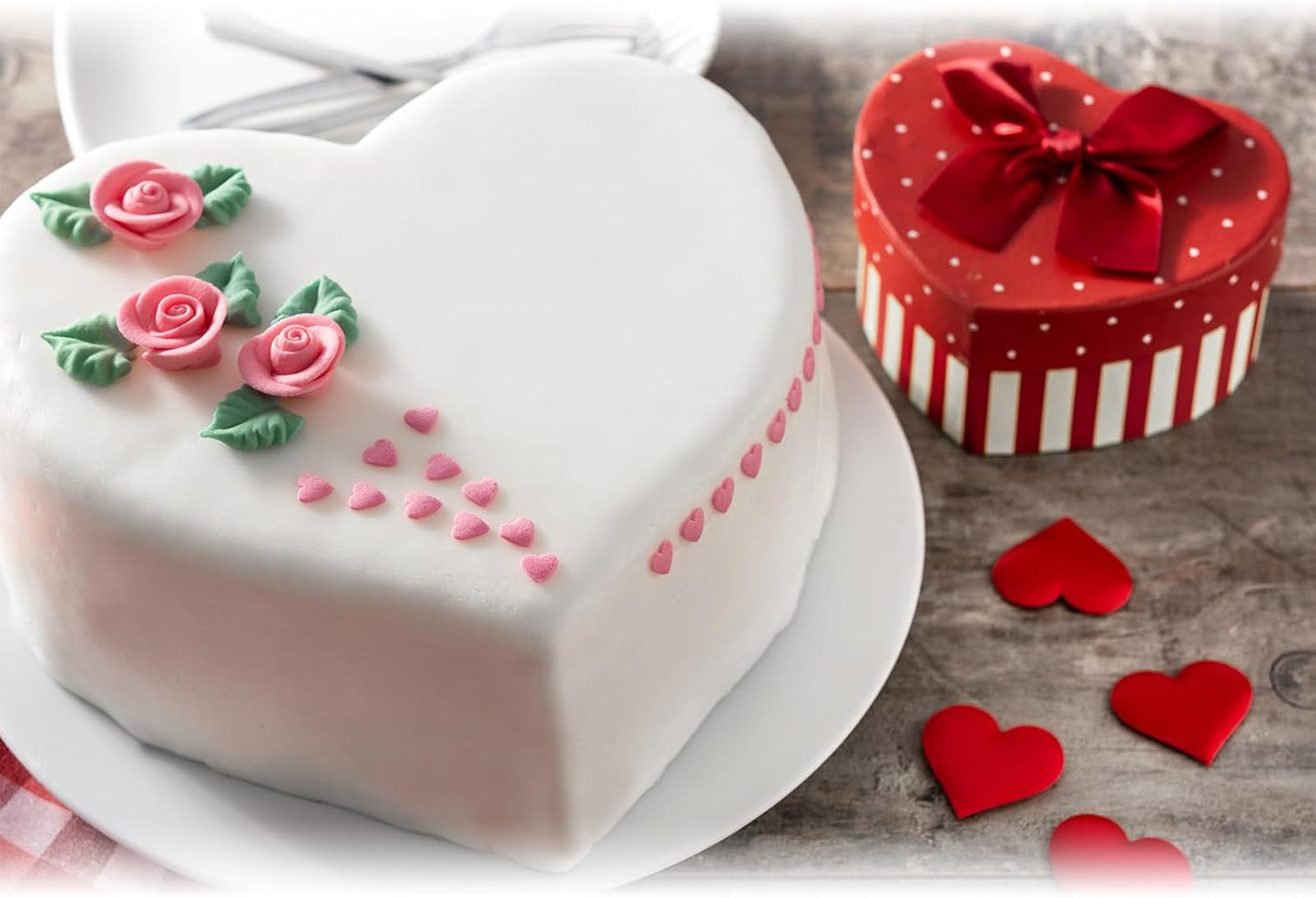 uxcell 2pcs Silicone Heart Shaped Cake Pans, 12 Inch Non-Stick Heart Cake Molds, Silicone Cake Baking Pan for Cake, Muffins, Cheese Cake, Grey