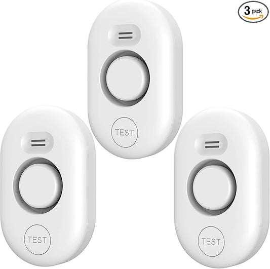 3 Pack WD61 Water Leak Detector for Home, Support Pair with METAK W13 WiFi Gateway (Sold Separately) for App Alert, Water Flood/Drip Sensor Alarm for Basement/Kitchen/Bathroom/Laundry Room,Sink/Pipe