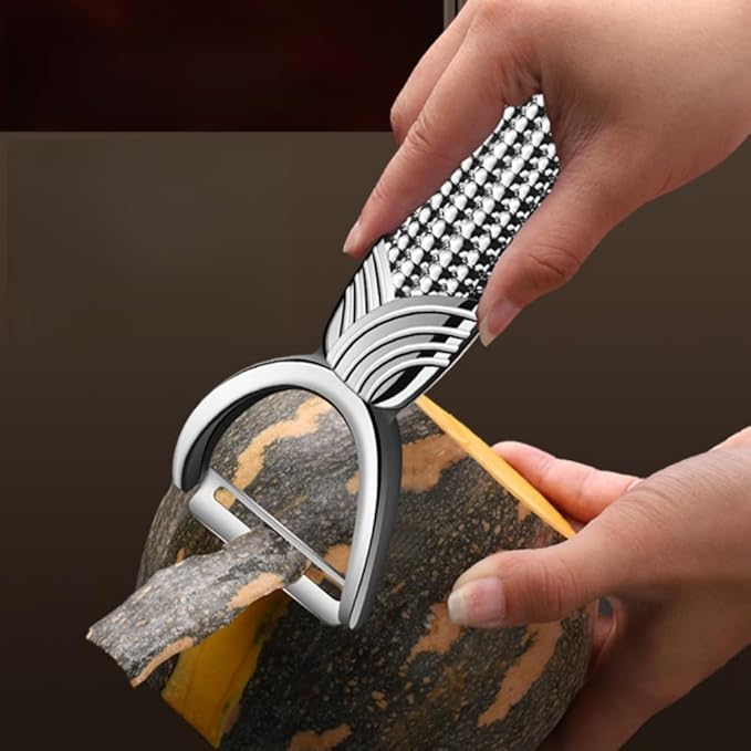 Vegetable Peeler For Kitchen, Easy Peeler/Non-Slip Wide Handle/Suitable for All Fruits Vegetables/Silver