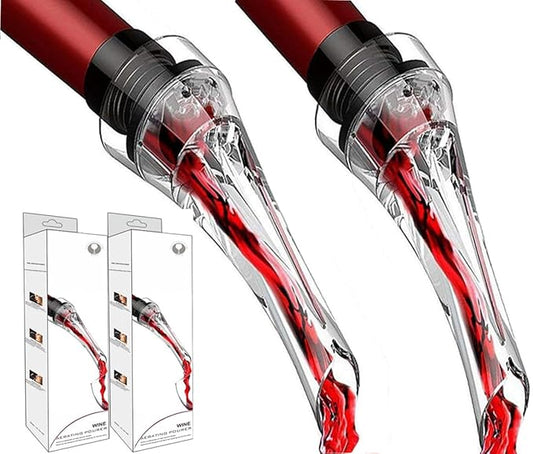 Wine Pourer 2pcs Premium Wine Aerator Pourer Professional Quality Wine Aerator Pourer Spout 2 Packs