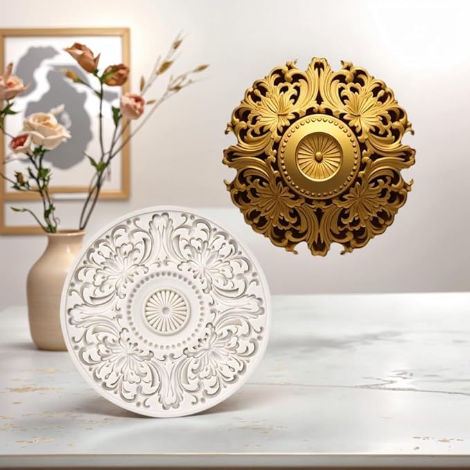 (Four-piece set) Multi-functional round flower, DIY silicone mold, cake chocolate mold wedding cake decoration tool soft cake mold