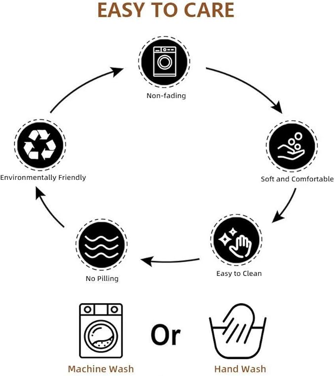 Deep Dream Tablecloths, Embroidered Waterproof Table Cloth Cotton Linen Wrinkle Free Anti-Fading Table Cover Decoration for Kitchen Dinning Party Christmas, 55 x 120 Inch - Light Brown