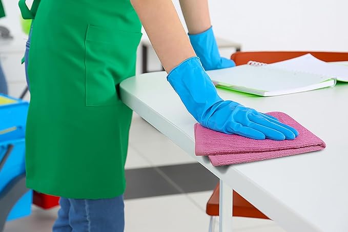 Softolle Bar Mop Towels, Pack of 12-16x19 Inches - 100% Cotton Super Absorbent Towels, Multi-Purpose for Home and Bar Cleaning (Purple Ash)